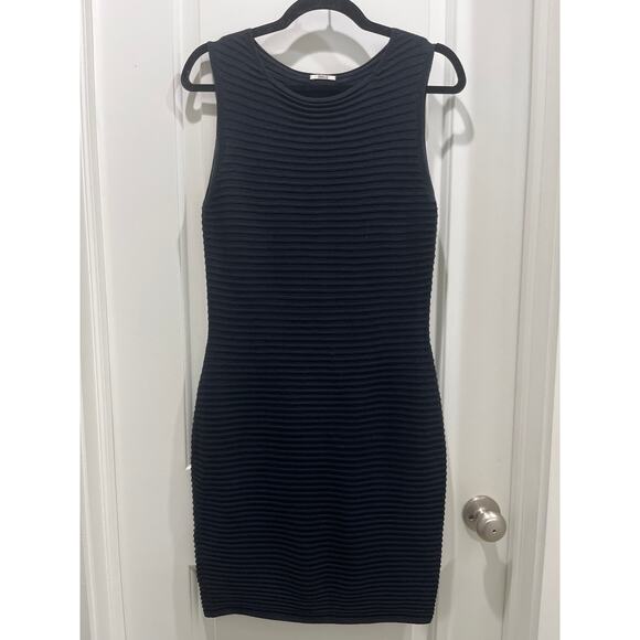 Wolford Ribbed Sleeveless Wool Blend Mini Dress Sz M - Picture 1 of 4
